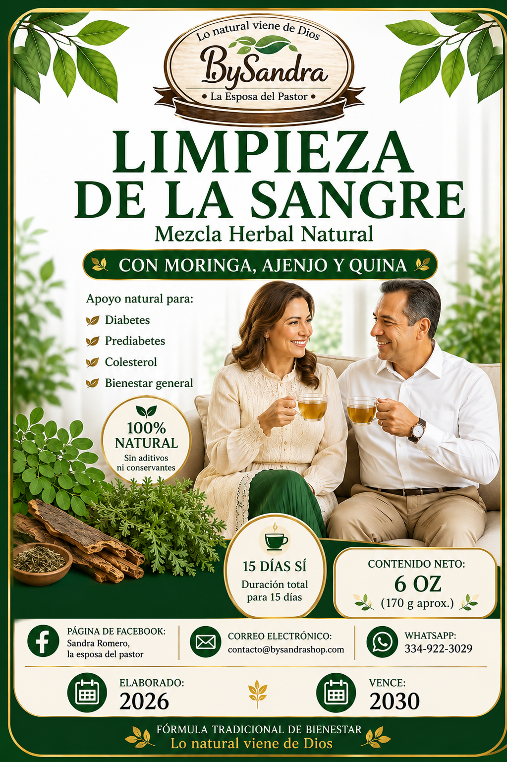 Limpieza de la Sangre – Mezcla Herbal Natural